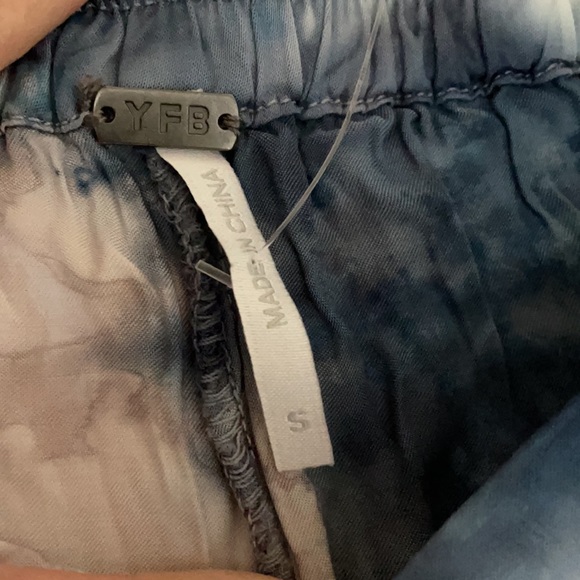 Young Fabulous & Broke Midnight Canyon Wash Wide Leg Pants NWT Tie Dye - Picture 5 of 10